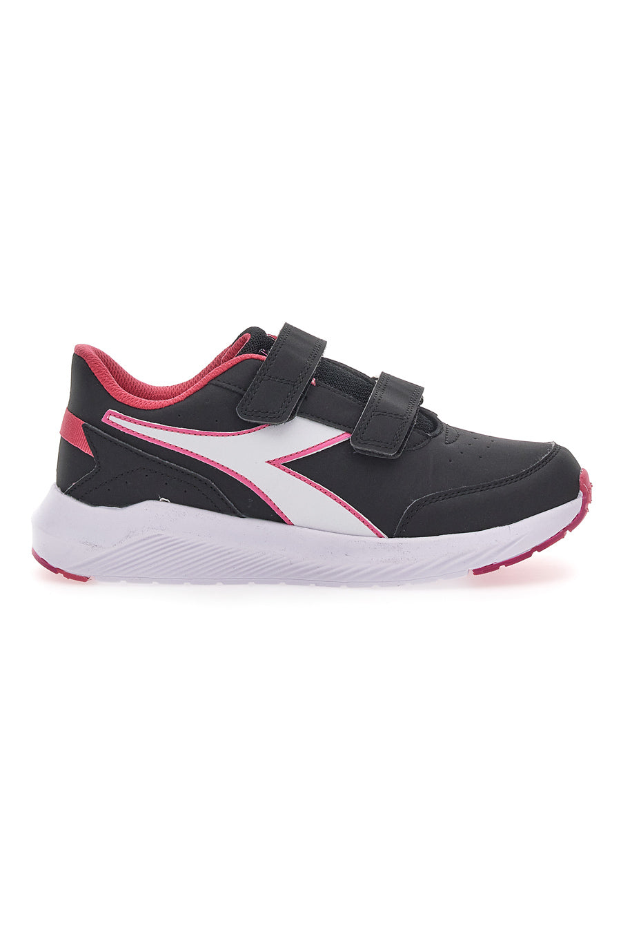 Schwarze und rosa Turnschuhe Diadora Falcon 3 Sl Jr