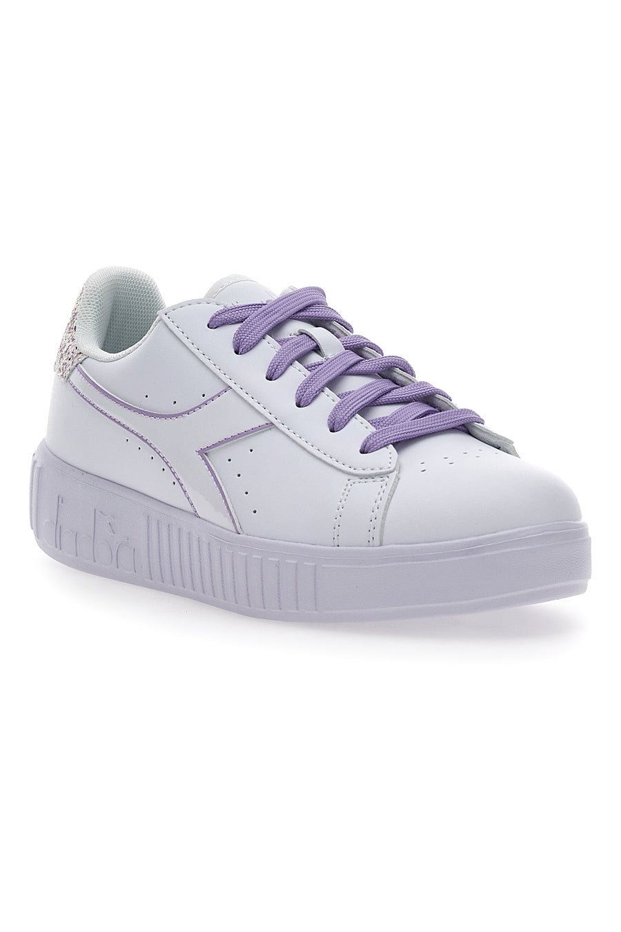 Sneakers Diadora Game Step P Sparkly GS Bianche