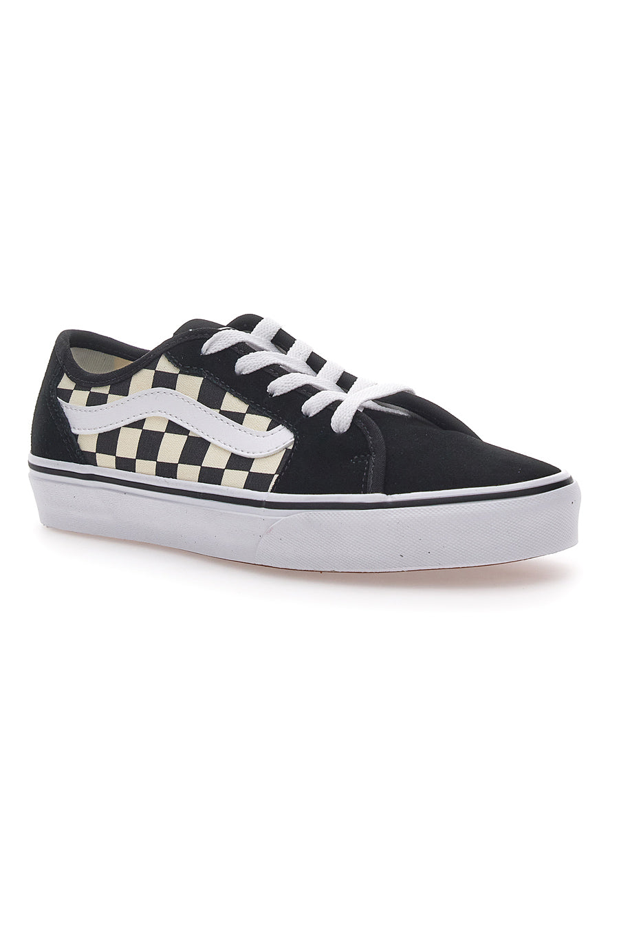 Sneakers a Qadri Bianche e Nere Vans Filmore Decon