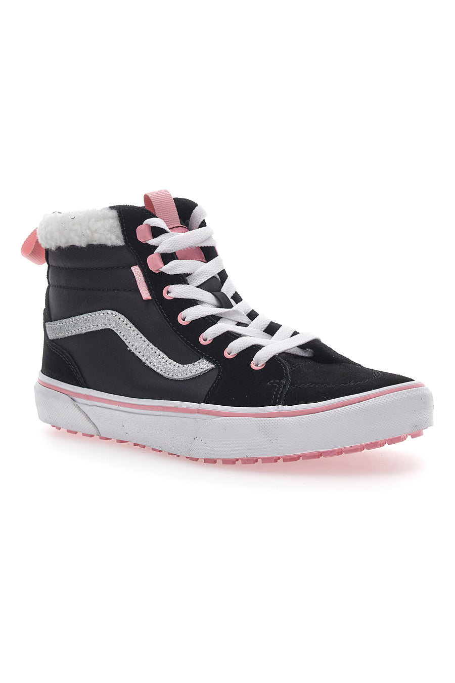 Vans Filmore Hi Vansguard Mid-Cut-Sneaker in Schwarz und Rosa