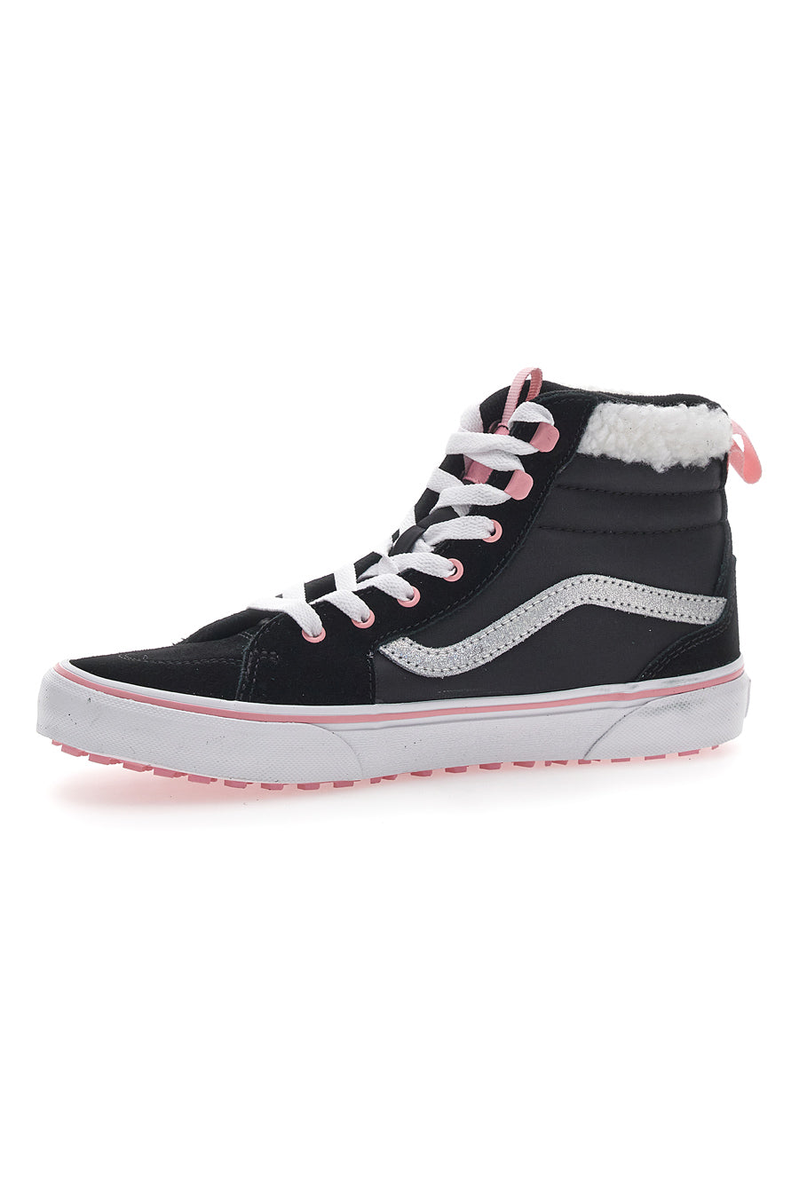 Vans Filmore Hi Vansguard Mid-Cut-Sneaker in Schwarz und Rosa