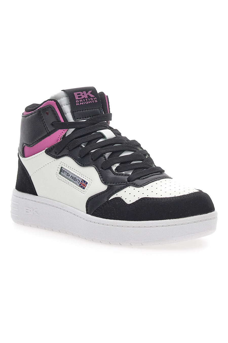 Sneakers British Knights Noors Mid Nere-Bianche