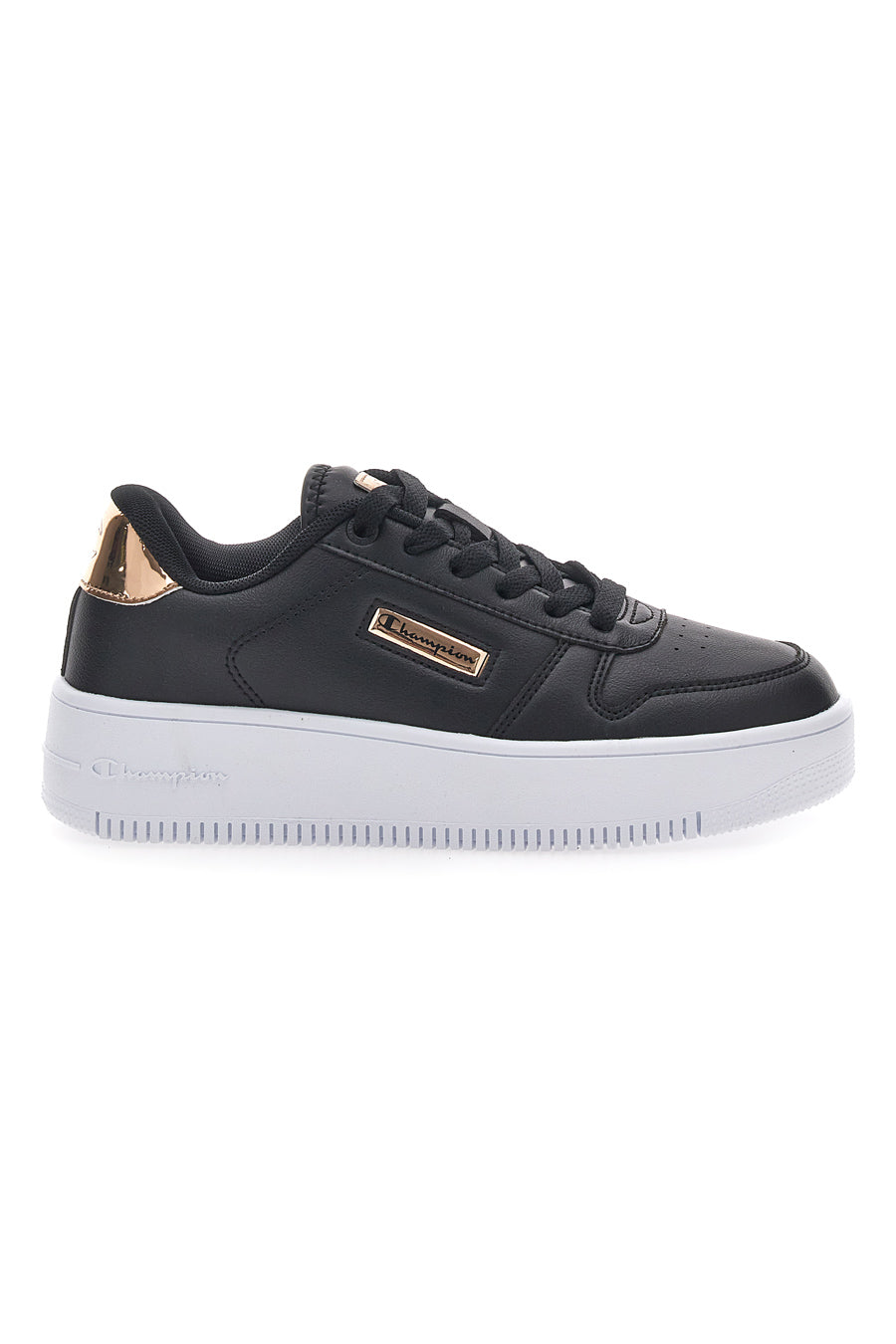 Sneakers Con Flatform Nere Champion Rebound Plat Metal