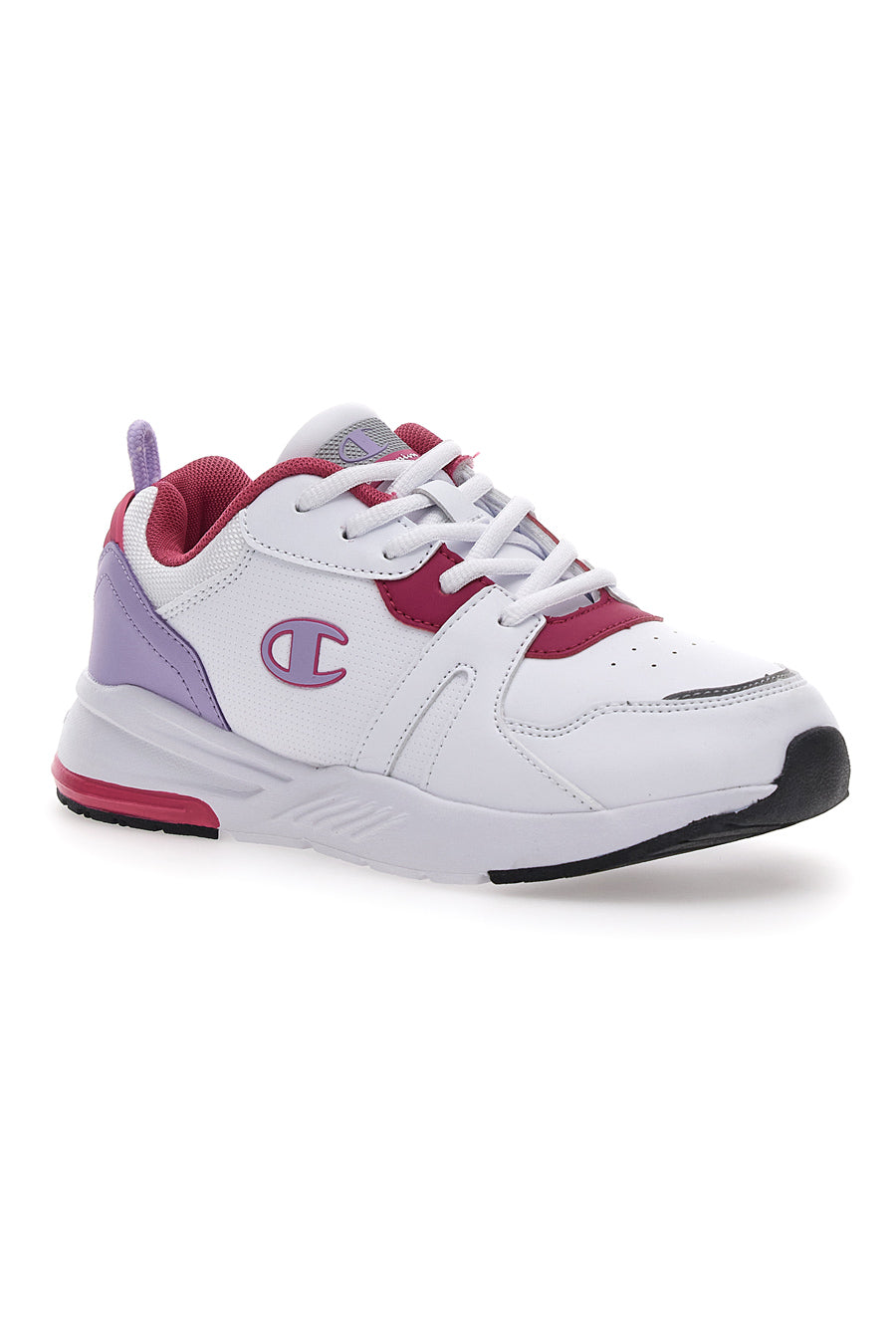 Sneakers Bianche e Fucsia Champion Ramp Up Pu G Gs