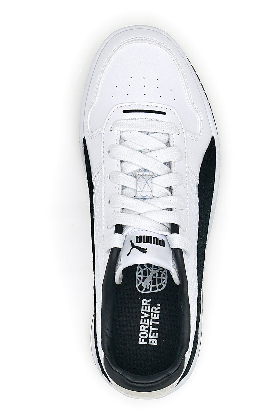 Sneakers Flatfoam Puma Carina Logo Street Bianche e Nere