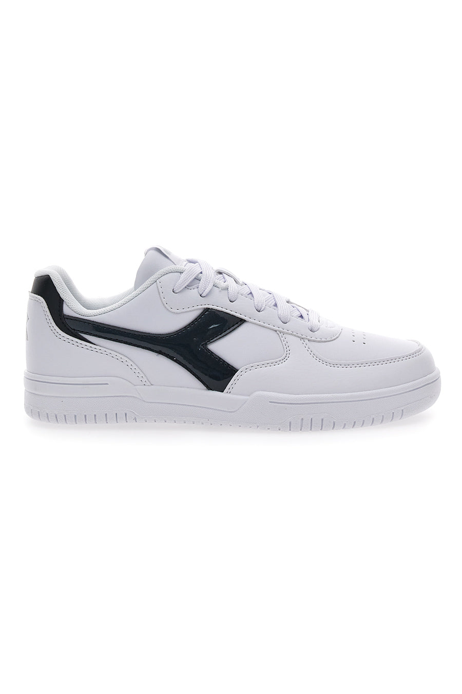 Sneakers Bianche con Fregio a Contrasto Diadora Raptor Low Moon WN