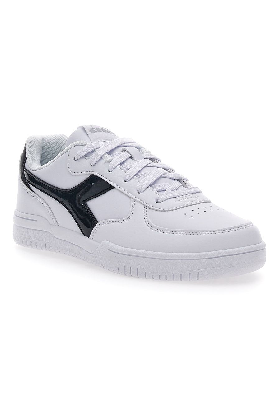 Sneakers Bianche con Fregio a Contrasto Diadora Raptor Low Moon WN