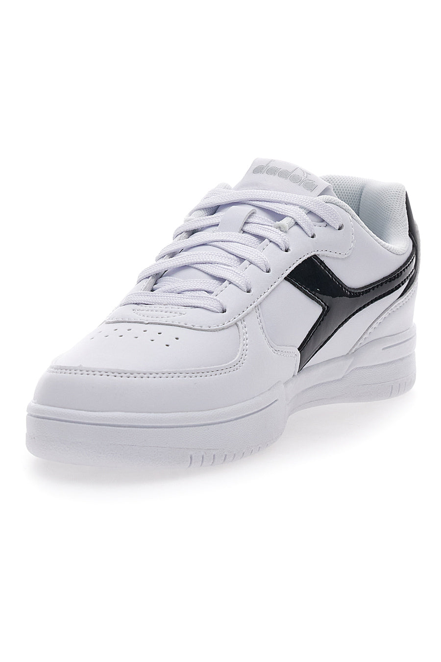 Sneakers Bianche con Fregio a Contrasto Diadora Raptor Low Moon WN