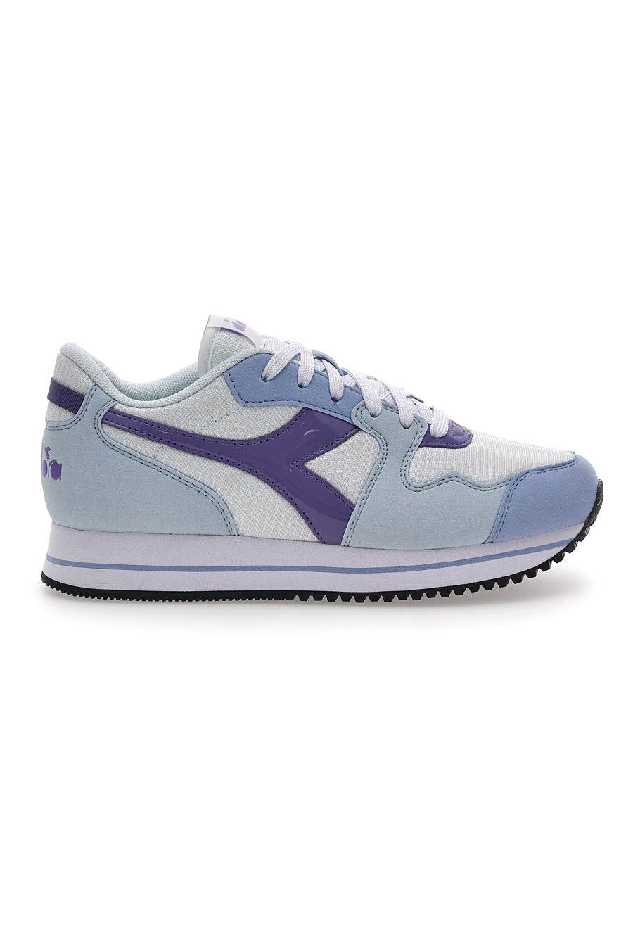 Sneakers Bianche e Azzurre da Donna Con Platform Diadora Skyler Platform