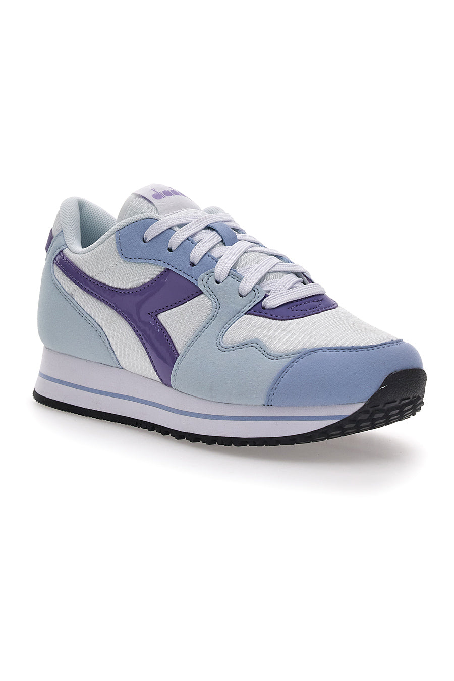 Sneakers Bianche e Azzurre da Donna Con Platform Diadora Skyler Platform