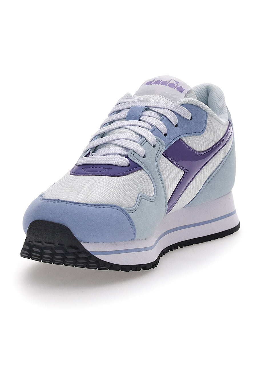 Sneakers Bianche e Azzurre da Donna Con Platform Diadora Skyler Platform