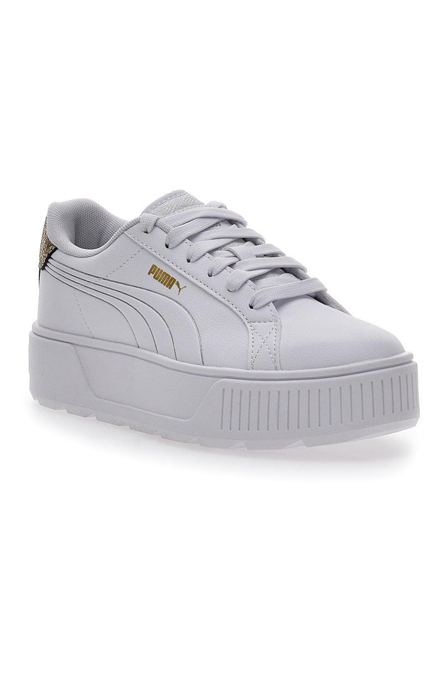 Sneakers Bianche con Platform Puma Karmen Metallic Shine