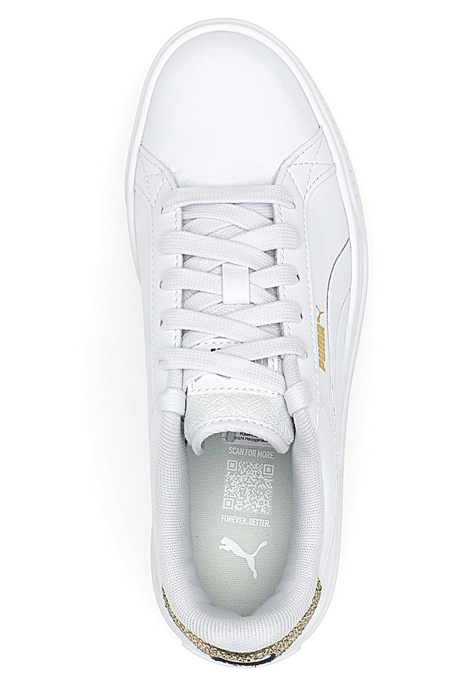 Sneakers Bianche con Platform Puma Karmen Metallic Shine