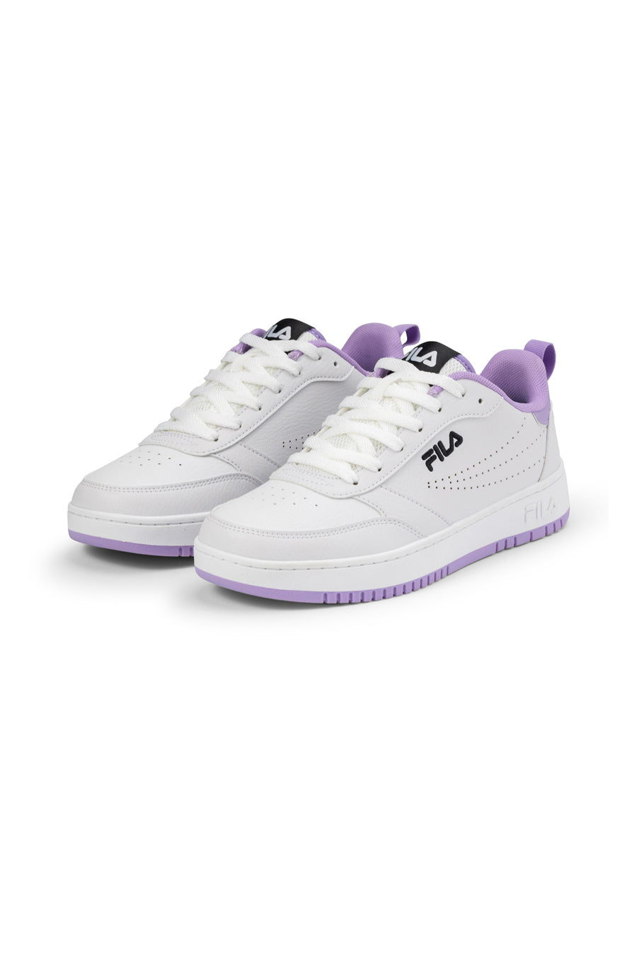 Sneakers Bianche Con Suola Lilla Fila Rega Teen