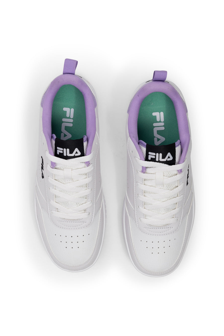 Sneakers Bianche Con Suola Lilla Fila Rega Teen