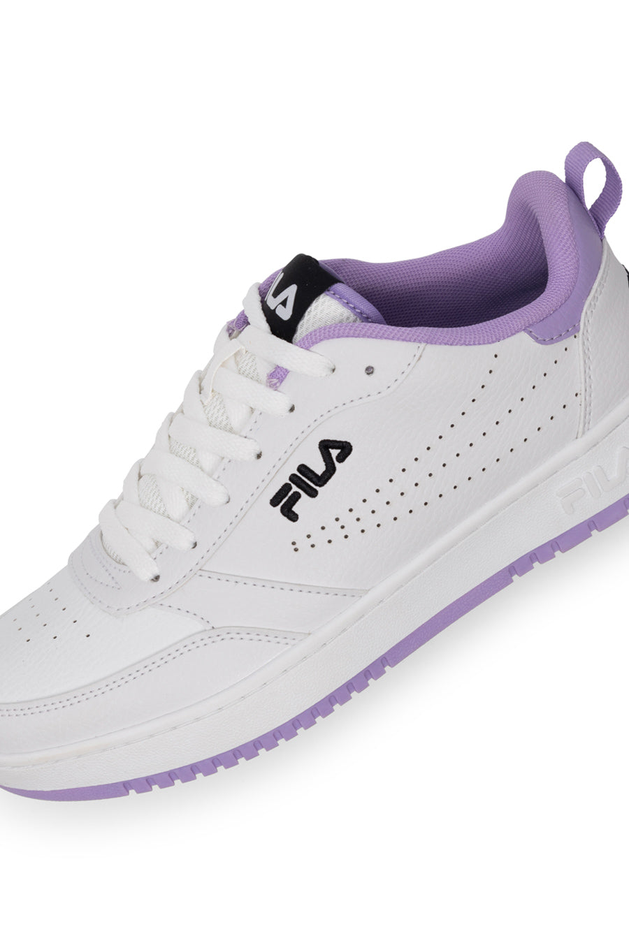 Sneakers Bianche Con Suola Lilla Fila Rega Teen