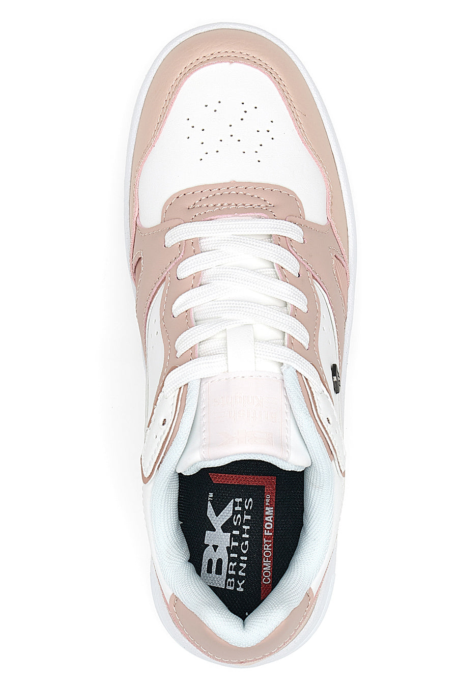 Sneakers Bianche e Rosa con Lacci British Knights 53360303