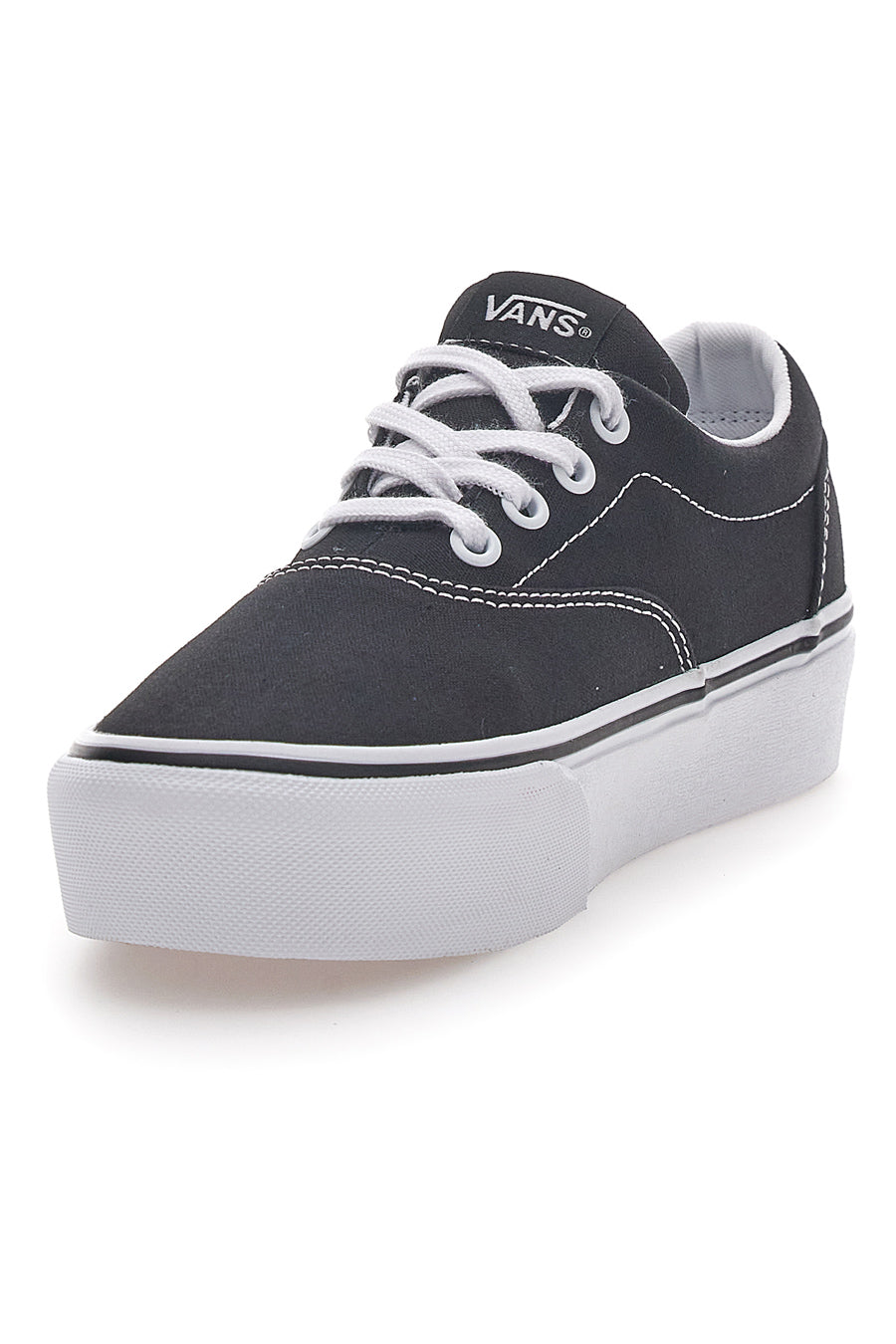 Sneakers Nere e Bianche con Platform Vans Doheny Platfor