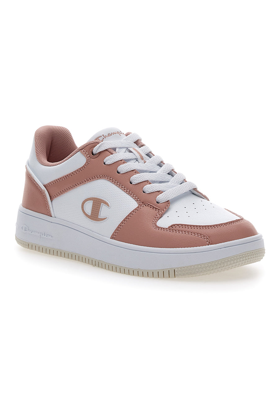 Sneakers Basse Rosa e Bianche Champion Rebound 2.0 Low