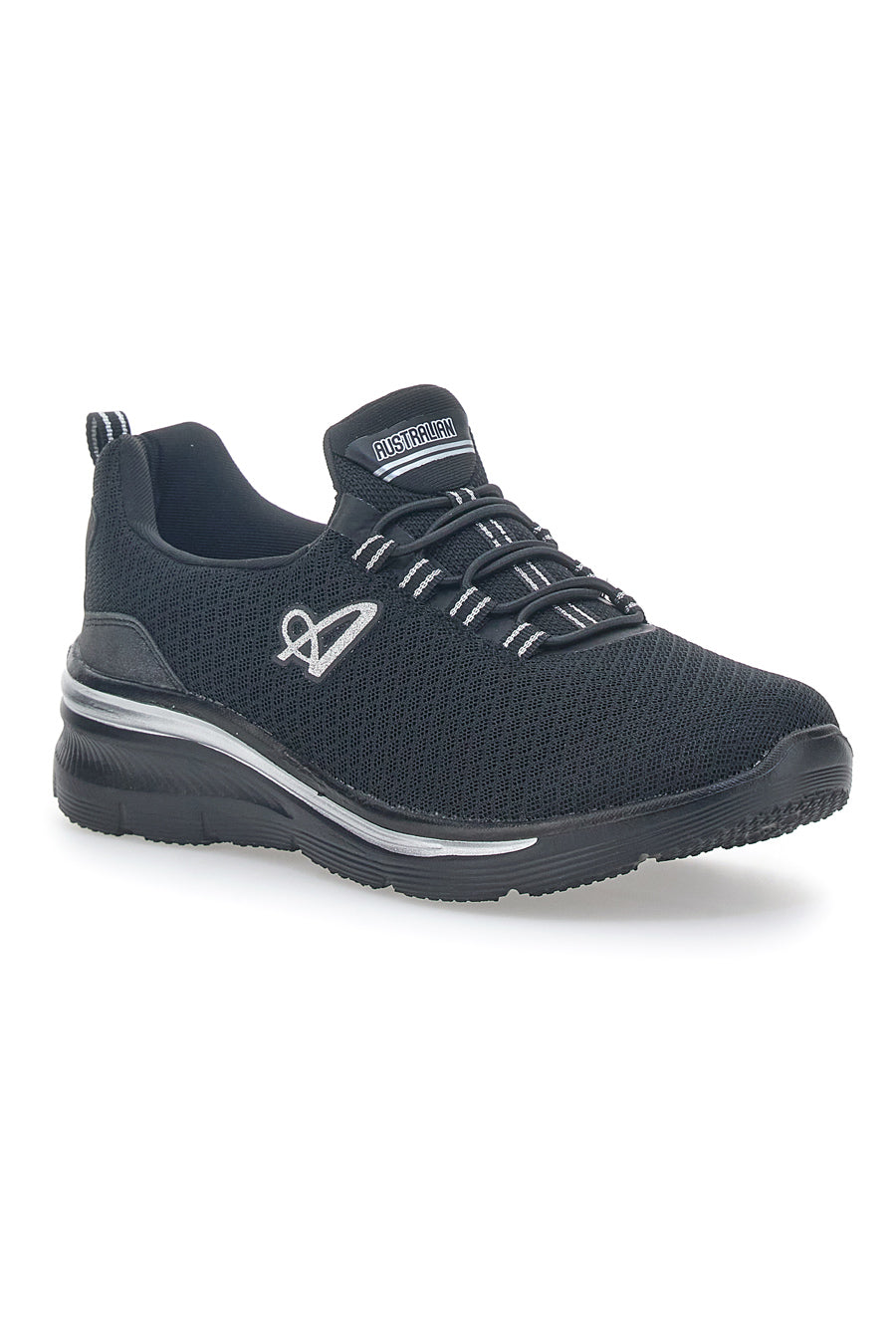 Schwarze Sport-Sneaker mit Memory Comfort Australian AUX2W505