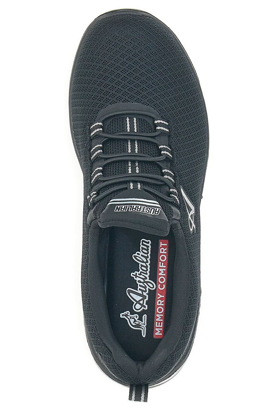 Schwarze Sport-Sneaker mit Memory Comfort Australian AUX2W505