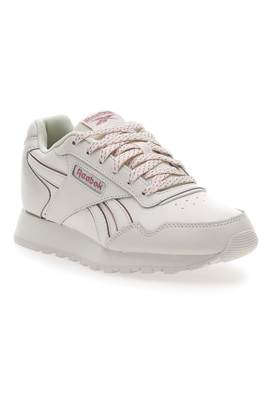 Sneakers Bianche Con Tomaia In Vera Pelle Reebok Glide