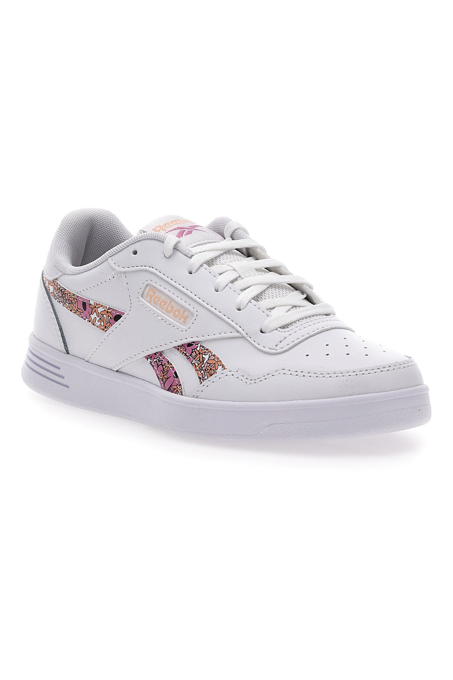 Sneakers Bianche e Rosa Con Brillantini Reebok Court Advance