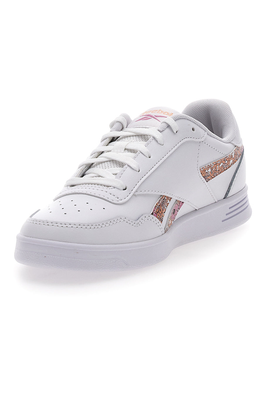 Sneakers Bianche e Rosa Con Brillantini Reebok Court Advance