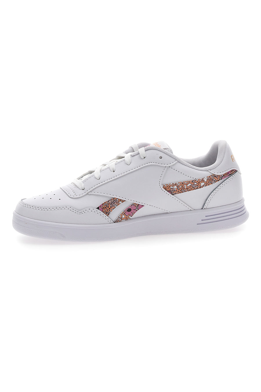 Sneakers Bianche e Rosa Con Brillantini Reebok Court Advance