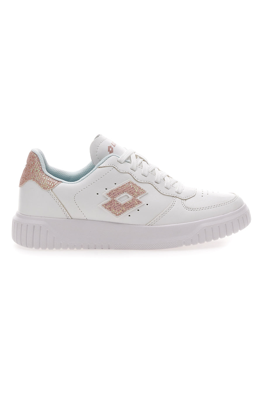 Sneakers Bianche e Rosa con Glitter Lotto Venus 1 AMF III GLI W