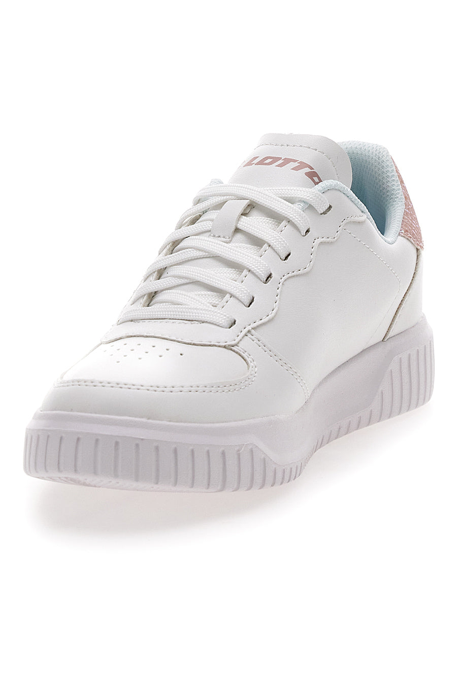 Weiße und rosa Sneakers mit Glitzer Lotto Venus 1 AMF III GLI W