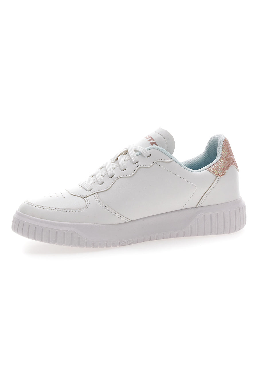 Weiße und rosa Sneakers mit Glitzer Lotto Venus 1 AMF III GLI W