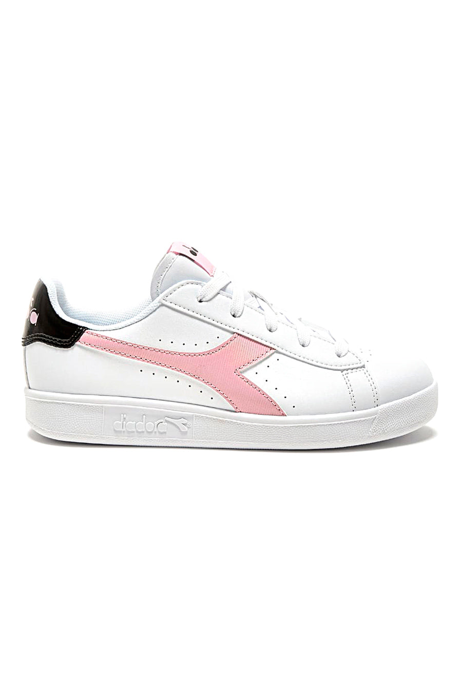 Sneakers Bianche e Rosa Con Logo Laterale DIADORA GAME P GS GIRL