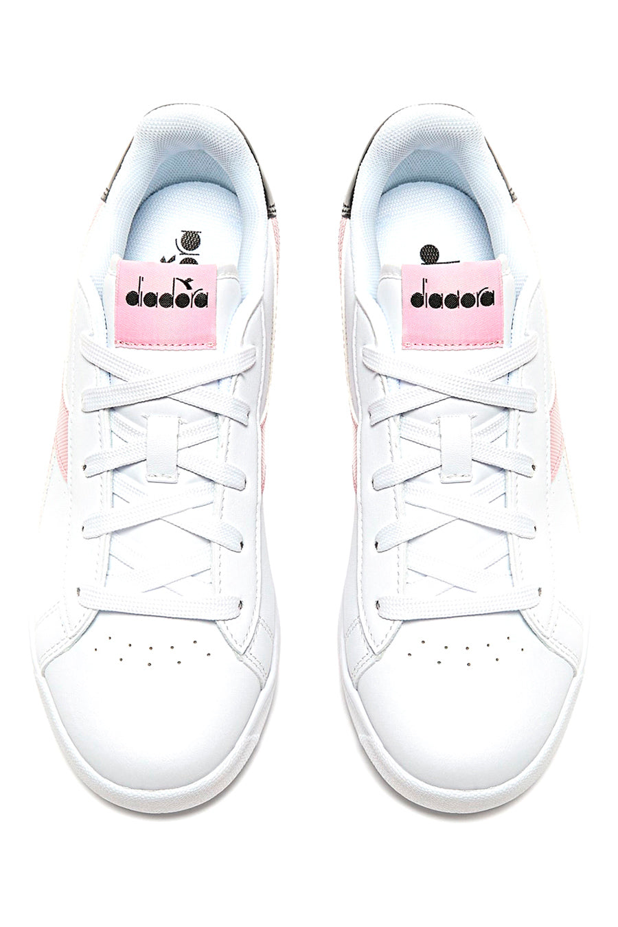 Sneakers Bianche e Rosa Con Logo Laterale DIADORA GAME P GS GIRL