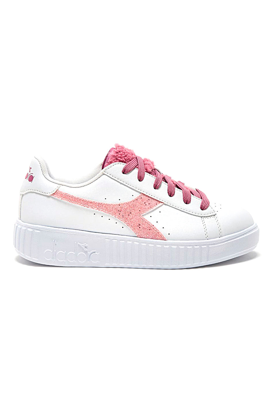 Sneakers Bianche e Rosa DIADORA GAME STEP P GS FLUFFY