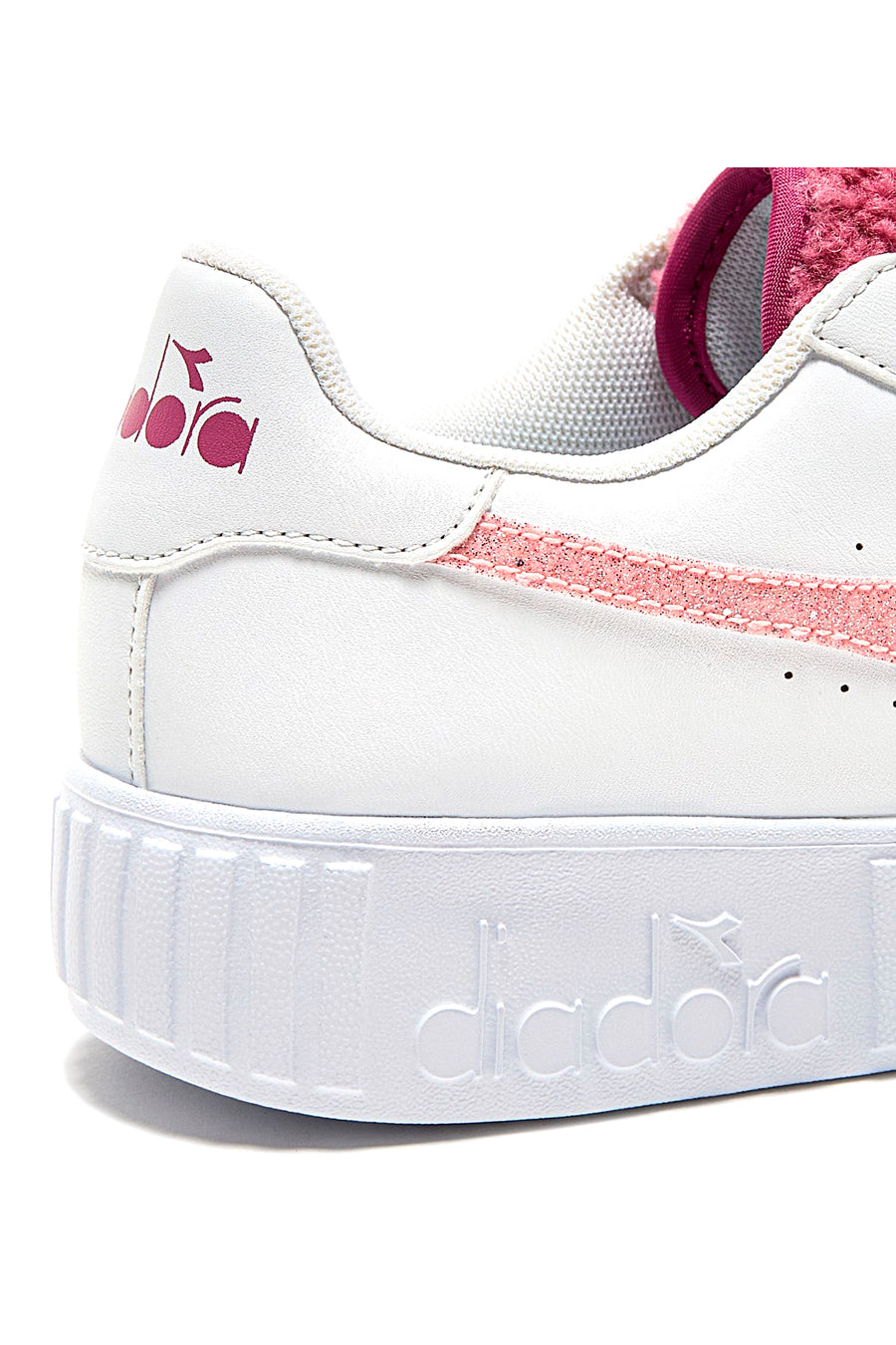 Sneakers Bianche e Rosa DIADORA GAME STEP P GS FLUFFY