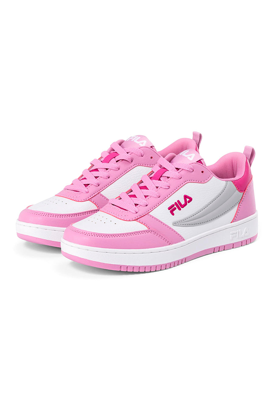 Sneakers Bianche e Rosa con tomaia traforata FILA REGA NF TEENS