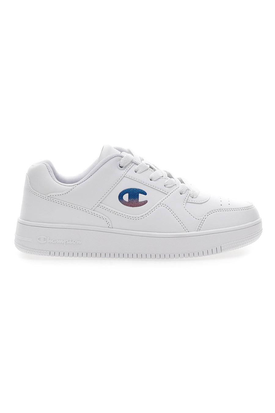 Weiße Sneakers mit kontrastierendem Logo CHAMPION RD18 LOW G GS