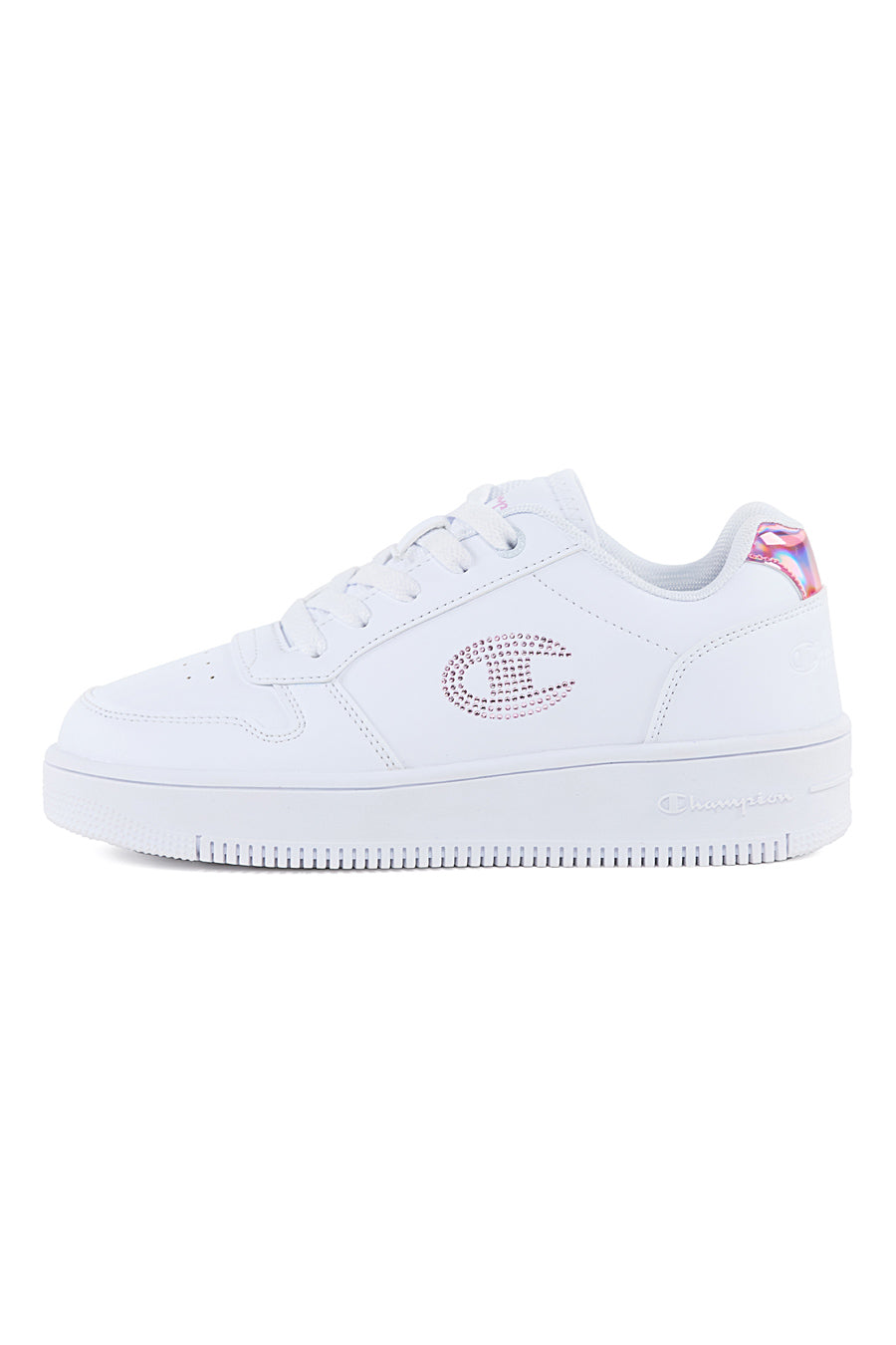 Sneakers Bianche Con Logo Laterale CHAMPION RD18 PLATFORM GLITTER G GS