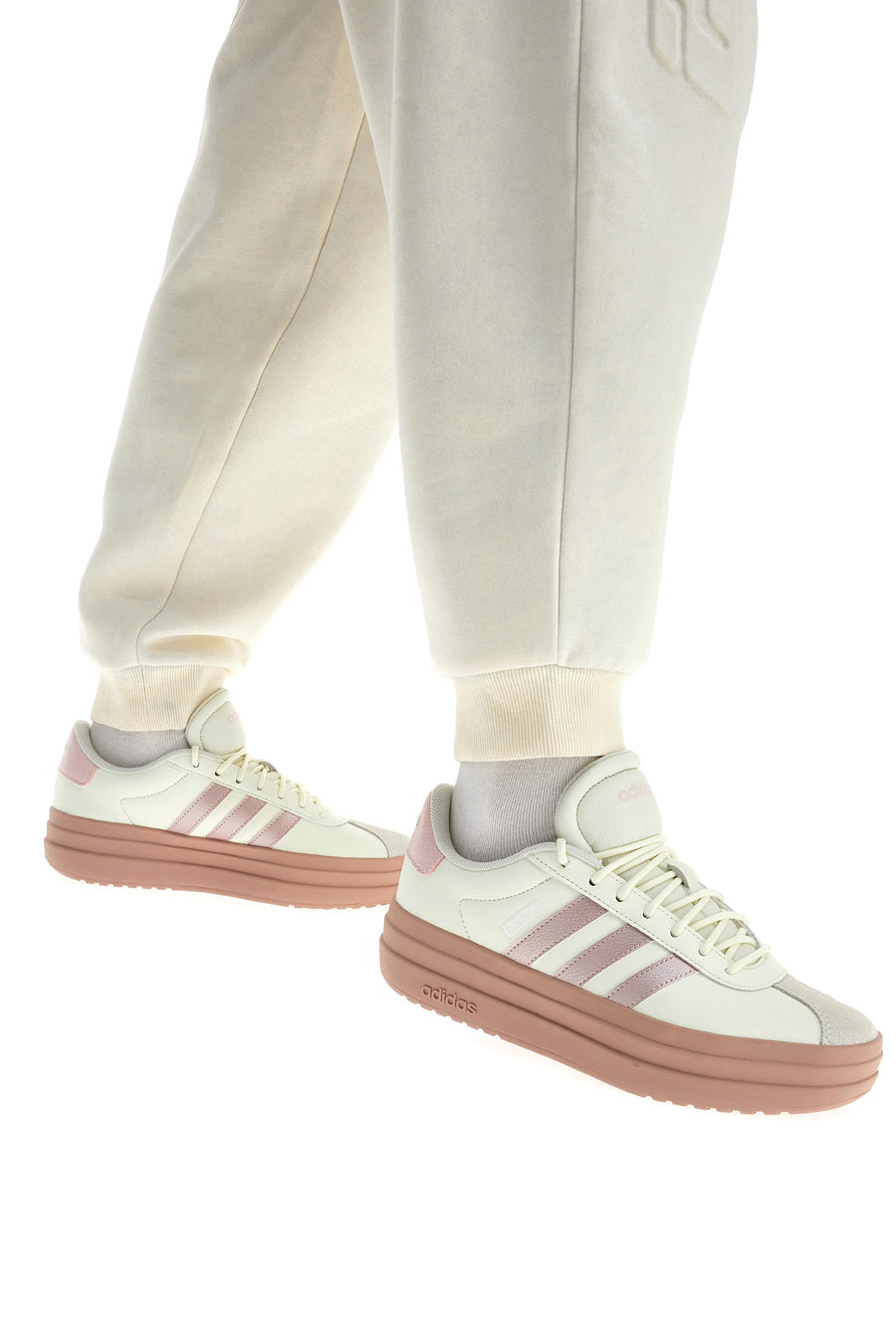 Sneakers bianche con platform Adidas VL COURT BOLD