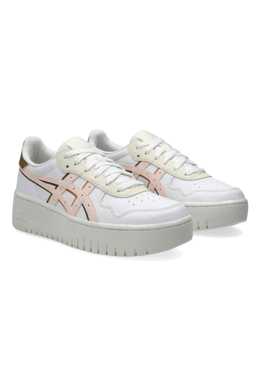 Sneakers Bianche e Rosa Con Platform Asics Japan S