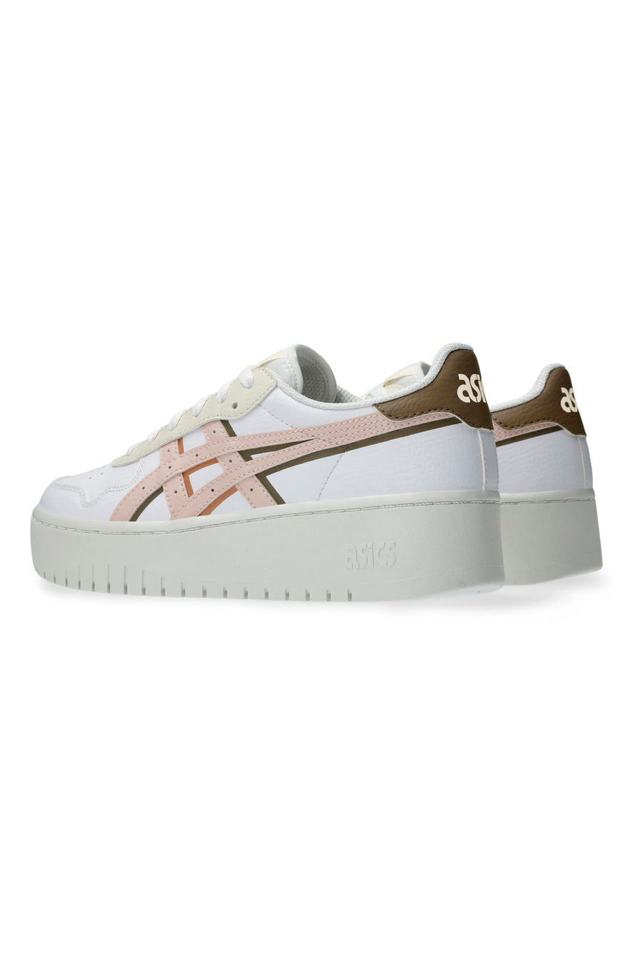 Sneakers Bianche e Rosa Con Platform Asics Japan S