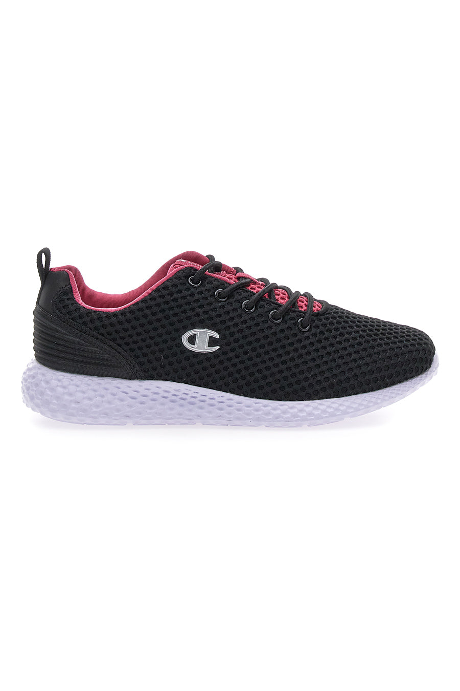 Schwarzer Laufschuh mit rosa Details CHAMPION SPRINT