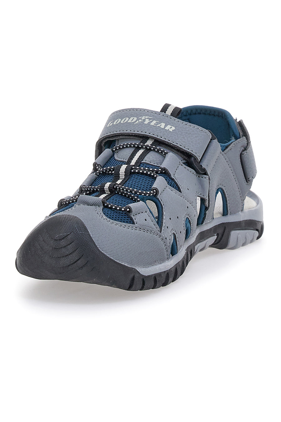 Sandali Grigi Con Strappi in Velcro Goodyeas 31047