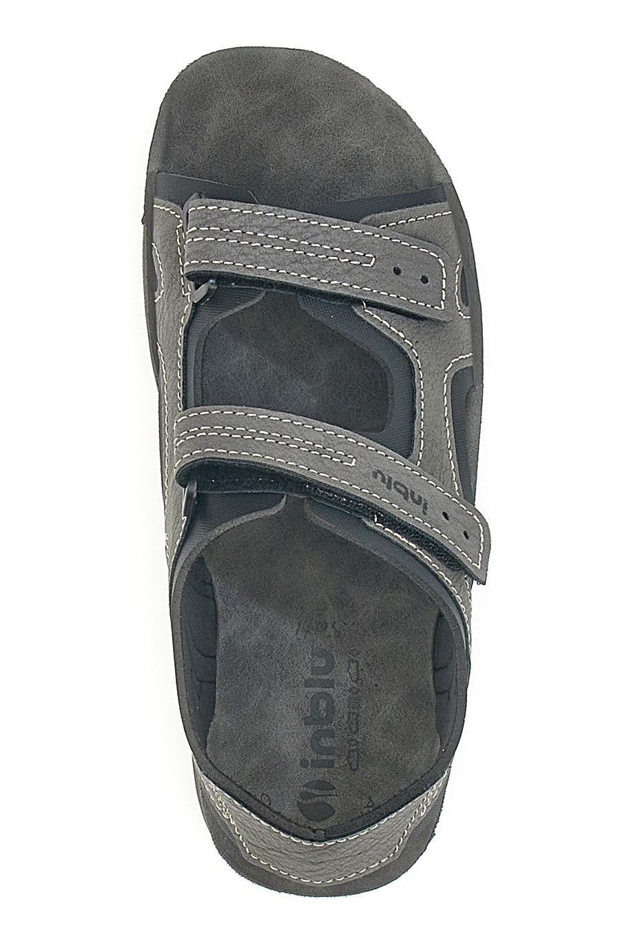 Sandali Grigi Con Strappi in Velcro Inblu 28 RY