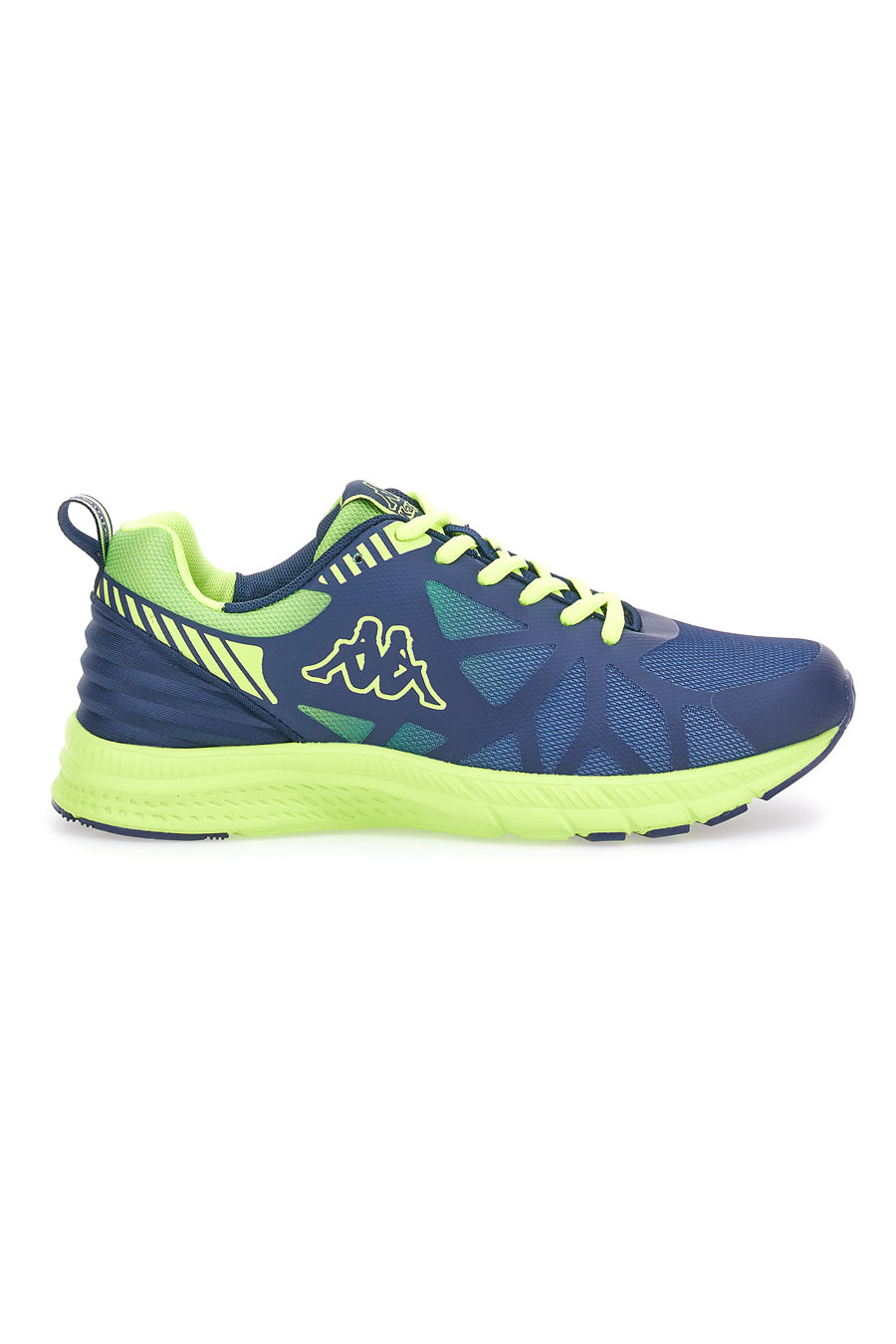 Kappa Logo Nennis Sneakers in Blau und Limette