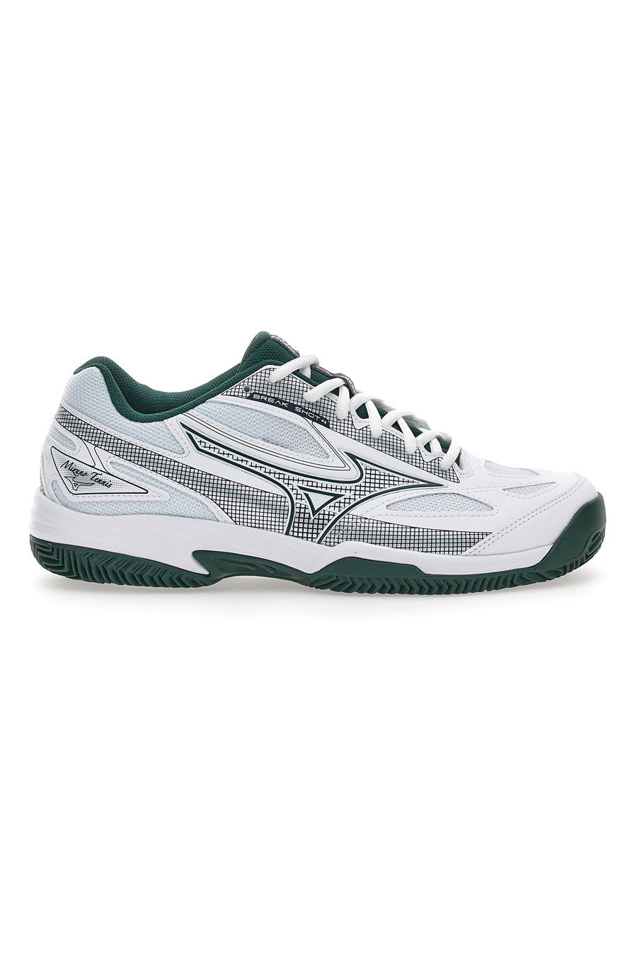 Scarpe da Tennis Mizuno Breakshot 4 CC Bianche e Verdi