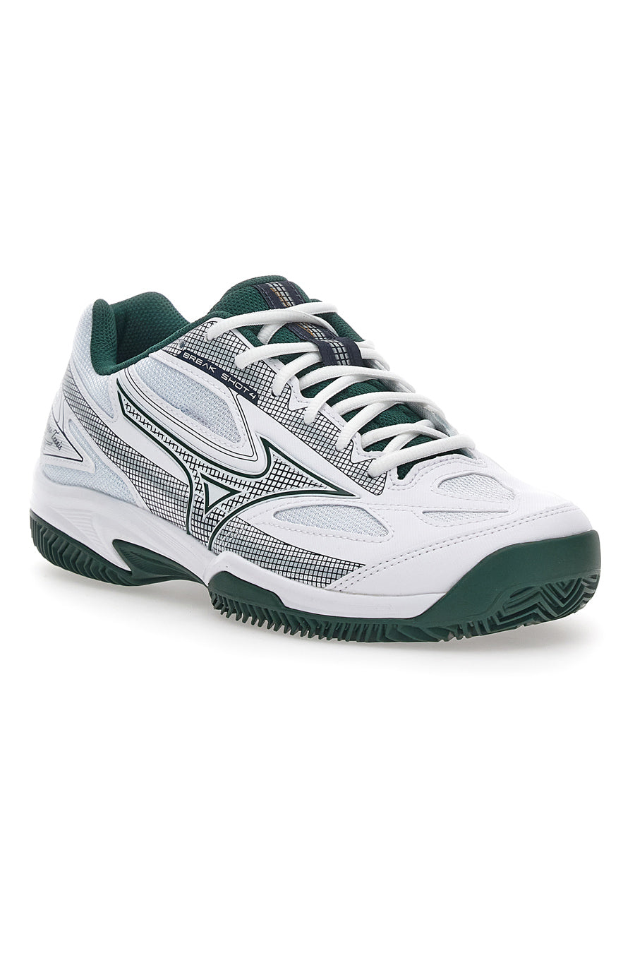 Scarpe da Tennis Mizuno Breakshot 4 CC Bianche e Verdi