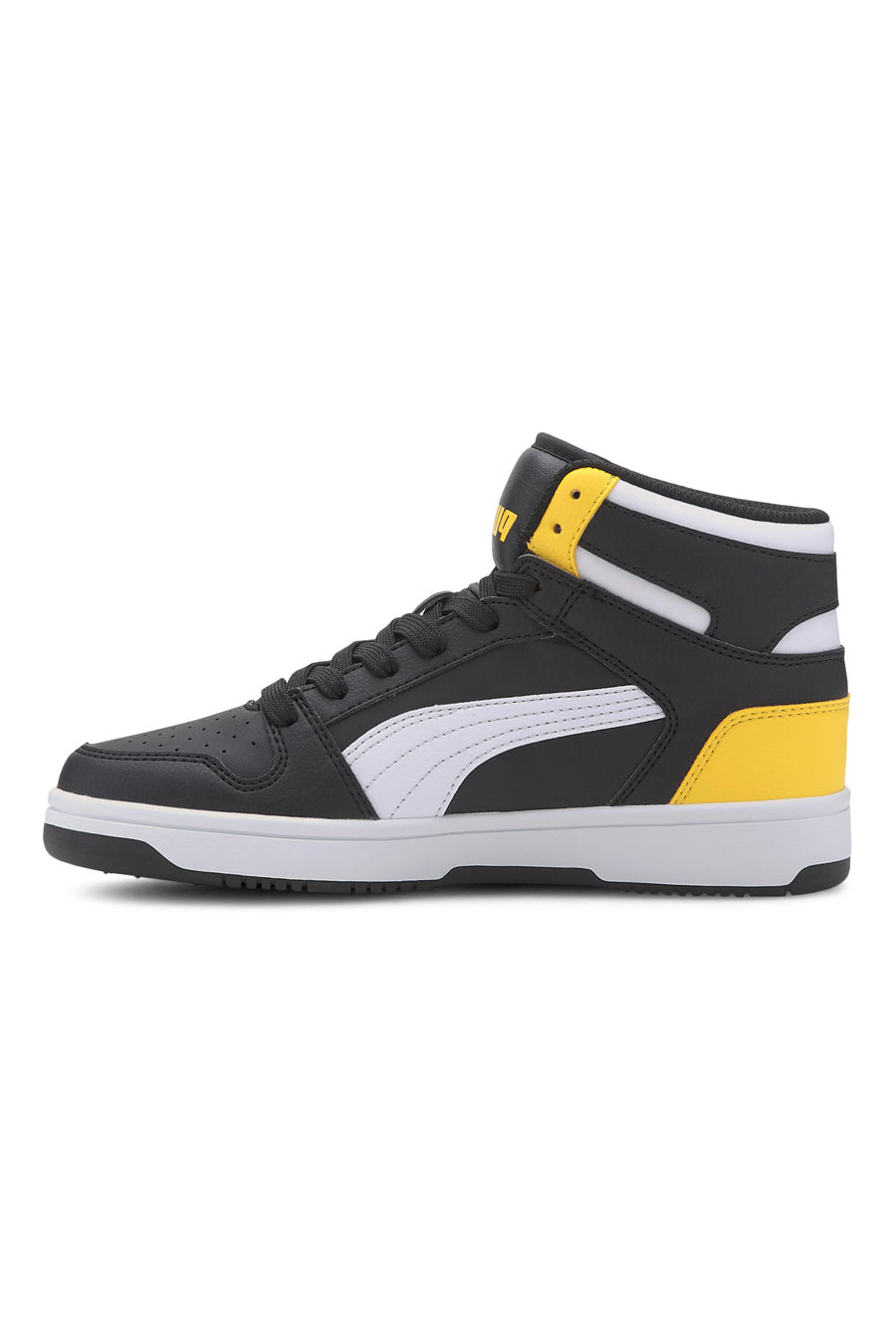 Sneakers Mid-Cut Puma Rebound Layup Sl Jr Nere e Gialle