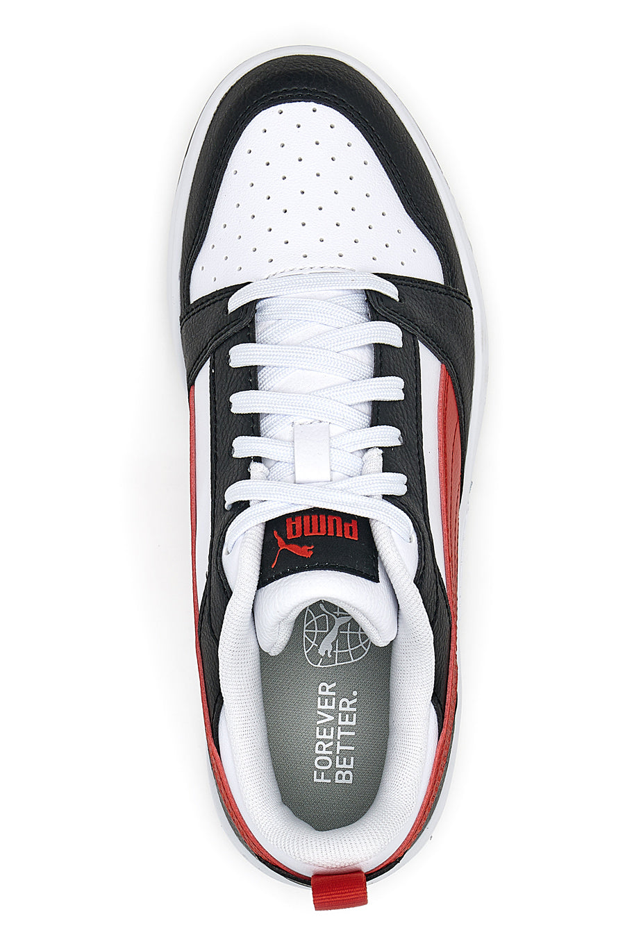 Sneakers Puma Rebound V6 LO JR Bianche-Nere